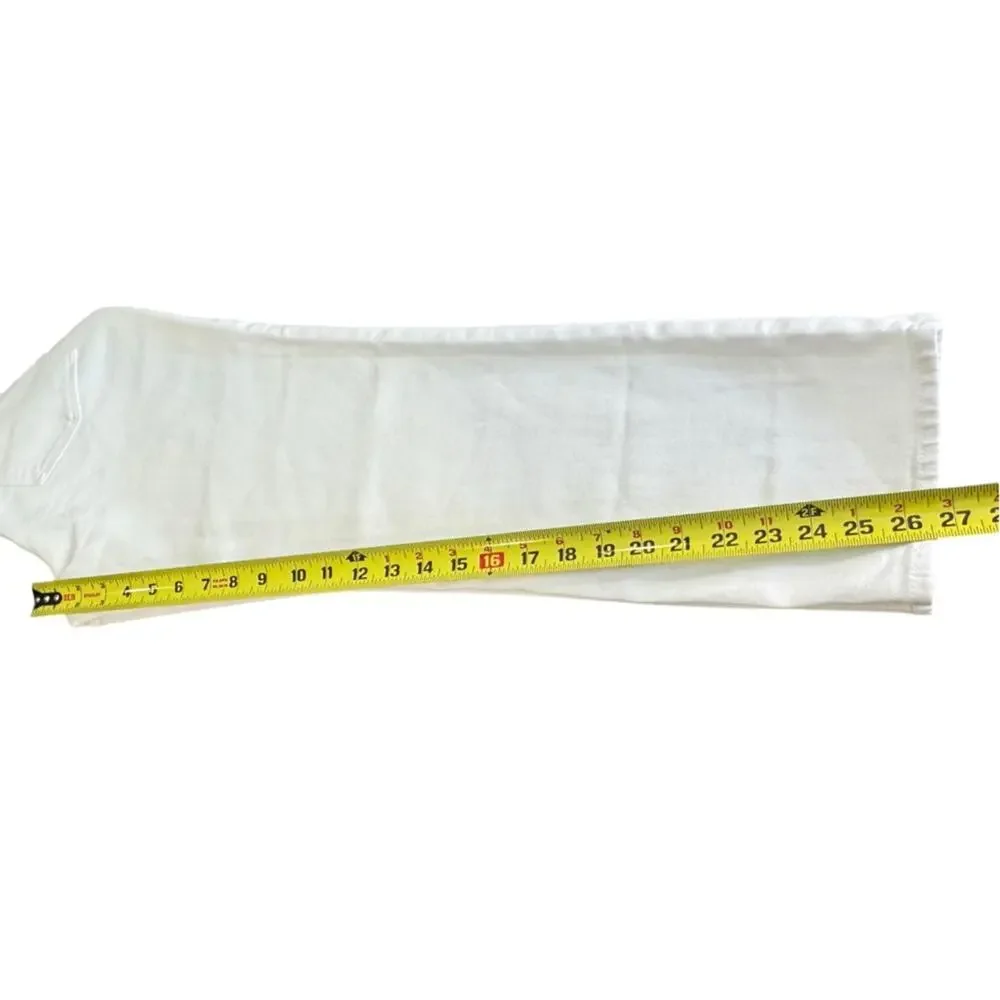 NWT J. Crew Essential straight W28 white jean in all-day stretch BX520 High Rise